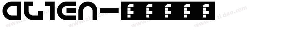 alien字体转换