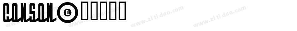 CONSON字体转换