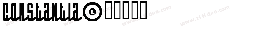 Constantia字体转换