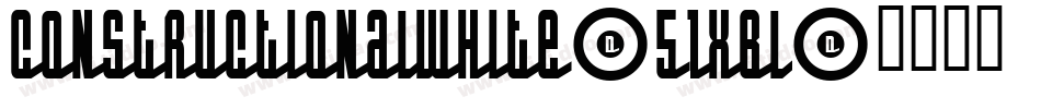 ConstructionalWhite-51XBL字体转换