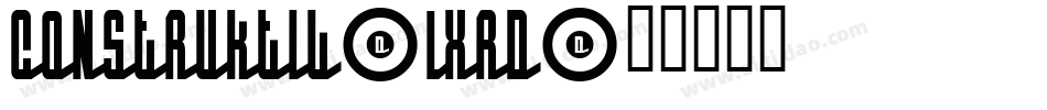 Construktiv-lxrD字体转换