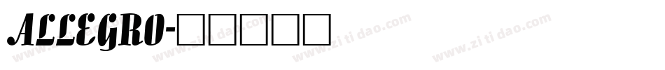 ALLEGRO字体转换