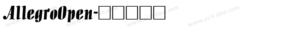AllegroOpen字体转换