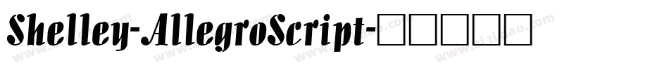 Shelley-AllegroScript字体转换