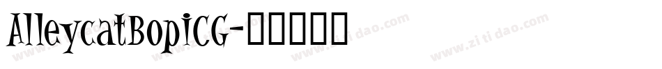 AlleycatBopICG字体转换