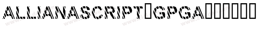 Allianascript-GpgA字体转换