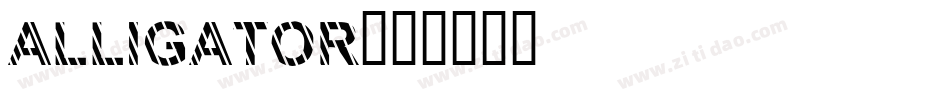 Alligator字体转换
