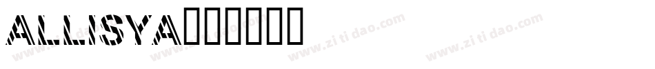 Allisya字体转换