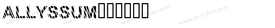 allyssum字体转换
