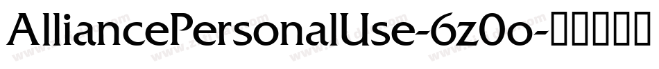AlliancePersonalUse-6z0o字体转换