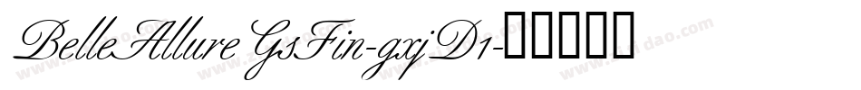 BelleAllureGsFin-gxjD1字体转换