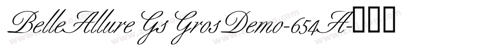 BelleAllureGsGrosDemo-654A字体转换
