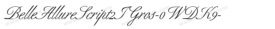 BelleAllureScript2IGros-0WDK9字体转换