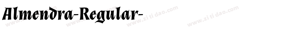 Almendra-Regular字体转换
