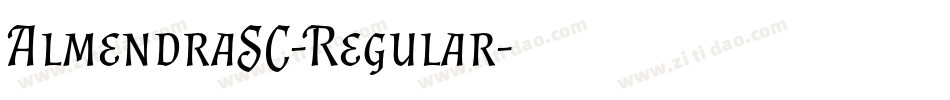 AlmendraSC-Regular字体转换