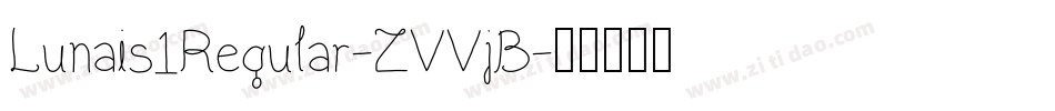 Lunais1Regular-ZVVjB字体转换