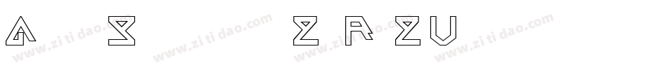 AlphaSilouettes2-Rp2V字体转换