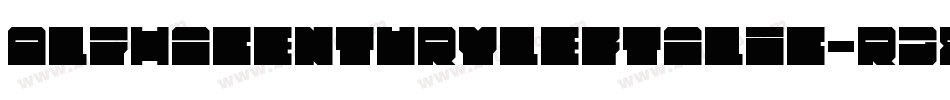 AlphaCenturyLeftalic-rg8yO字体转换