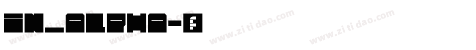 IN_ALPHA字体转换