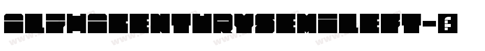 alphacenturysemileft字体转换