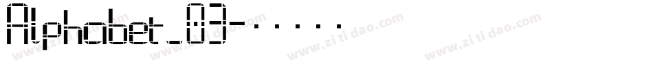 Alphabet_03字体转换