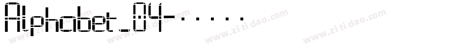 Alphabet_04字体转换