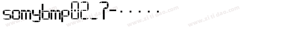 somybmp02_7字体转换