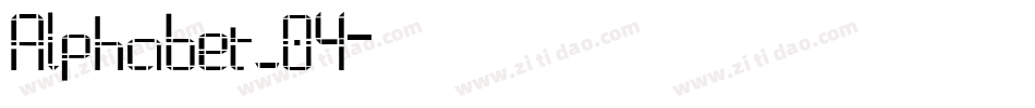Alphabet_04字体转换
