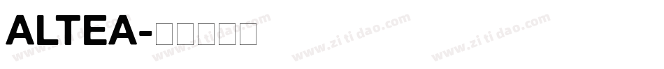 ALTEA字体转换