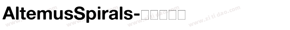 AltemusSpirals字体转换