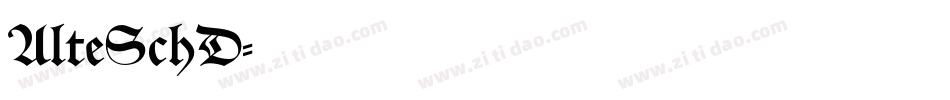 AlteSchD字体转换