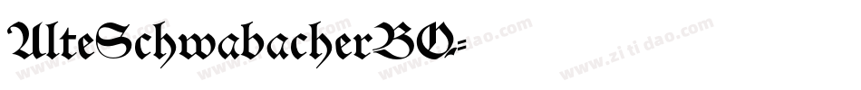 AlteSchwabacherBQ字体转换