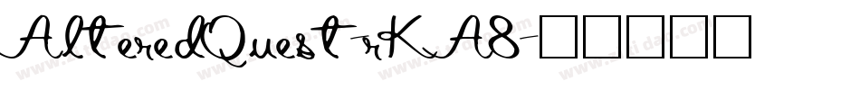 AlteredQuest-rKA8字体转换
