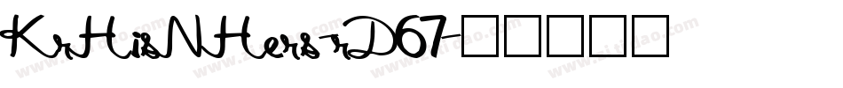KrHisNHers-rD67字体转换