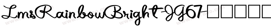 LmsRainbowBright-JG67字体转换