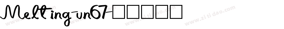 Melting-vn67字体转换