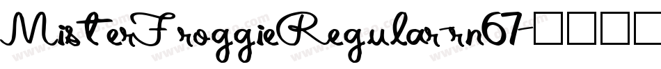 MisterFroggieRegular-rn67字体转换
