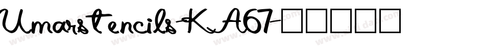 Umarstencils-KA67字体转换