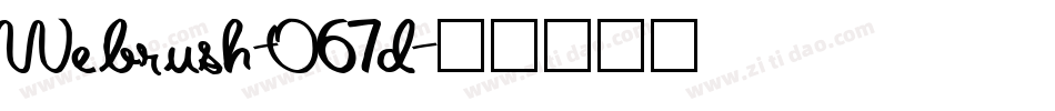 Webrush-O67d字体转换