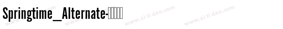 Springtime_Alternate字体转换