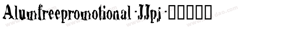 Alumfreepromotional-JJpj字体转换