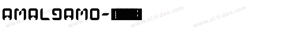 amalgamo字体转换