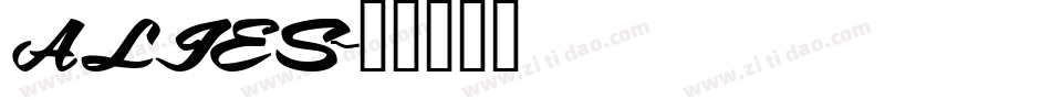 ALIES字体转换