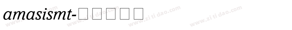 amasismt字体转换