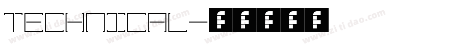 Technical字体转换
