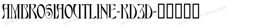 AmbrosiaOutline-Kd3D字体转换