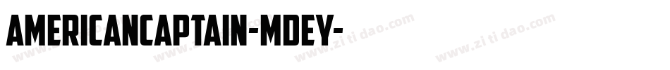 AmericanCaptain-MdEY字体转换
