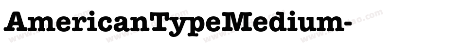 AmericanTypeMedium字体转换