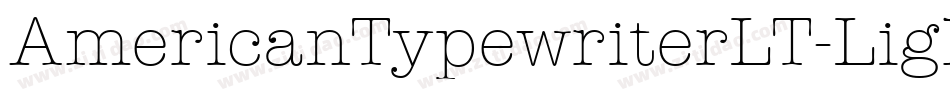 AmericanTypewriterLT-Light字体转换