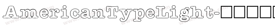 AmericanTypeLight字体转换